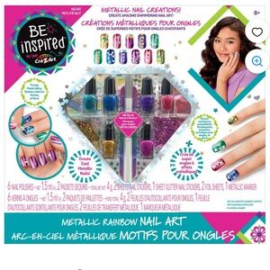 Metallic Rainbow Nail Art Kit